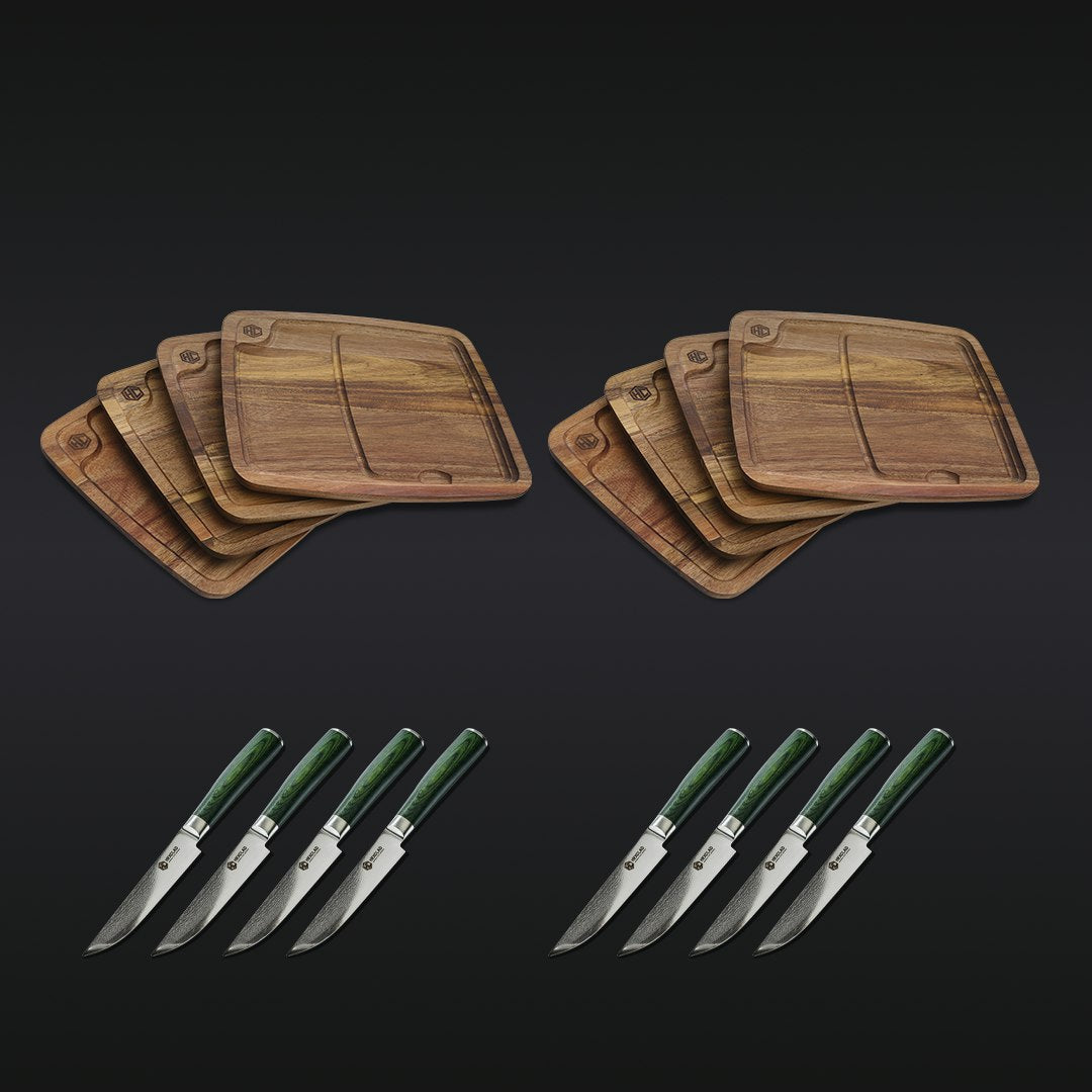 16pc Steak Knife and Bistecca Plate Set