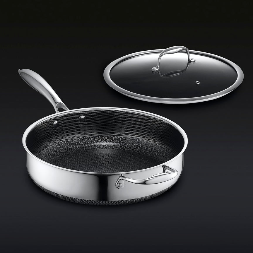 Hybrid Deep Sauté Pan with Lid