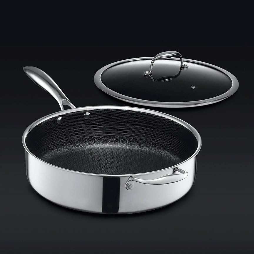 Hybrid Deep Sauté Pan with Lid