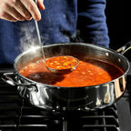 Hybrid Deep Sauté Pan with Lid