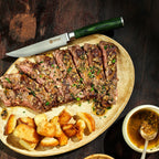 Damascus Steel Steak Knife Set, 4-pc