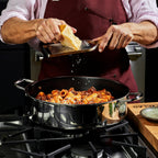 Hybrid Deep Sauté Pan/Chicken Fryer with Lid, 7-Qt