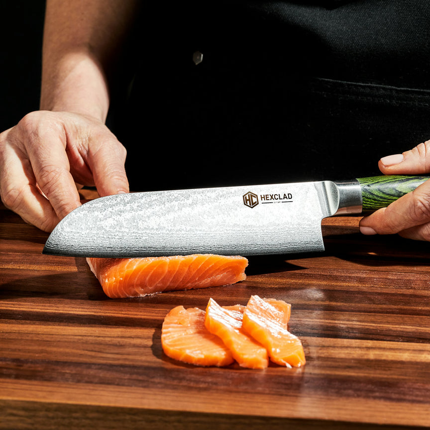 Damascus Steel Knife Set, 7pc